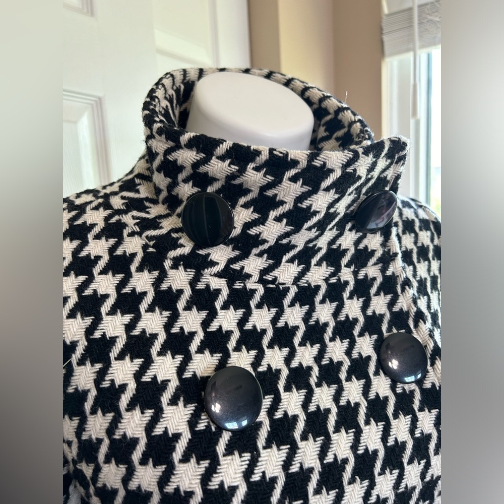 Black Rivet Houndstooth Wool Jacket - image 2